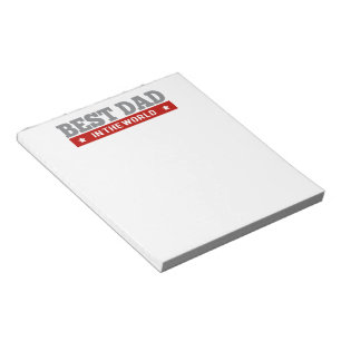 Bloc-note Meilleur papa sur le Jacquard mondial