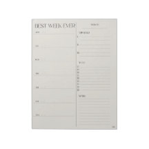 meilleur planificateur de semaine - LUNDI DÉBUT