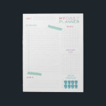 Bloc-note Meilleur planificateur quotidien<br><div class="desc">Planifiez votre journée avec ce simple planificateur quotidien avec "washi tape". Vous pouvez noter vos tâches,  objectifs,  repas,  liste d'épicerie et même vérifier combien de verres d'eau vous avez bu. Egalement disponible :</div>
