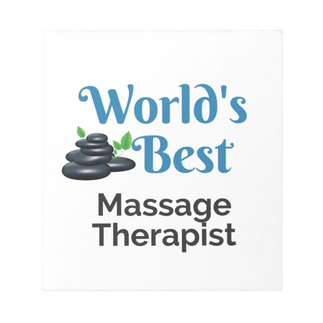 Bloc-note Meilleur thérapeute de massage au monde (Devant)