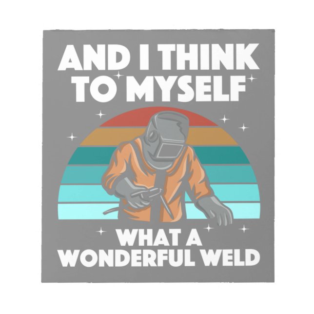 Bloc-note Meilleur Welding Art Men Women Arc Welder Ir (Devant)