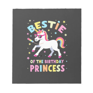 Bloc-note Meilleure amie de la princesse de l'anniversaire f