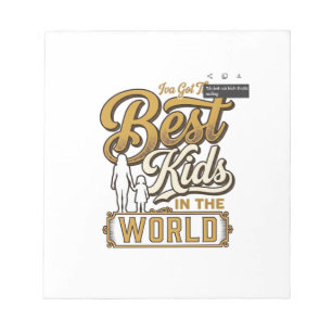 Bloc-note Meilleurs Enfants du Monde Typographie de Famille