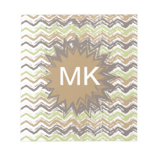 Bloc-note Melon Brandy Scribble ZigZag Motif