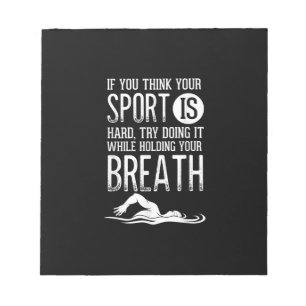 Bloc-note Mens Swim Swimmer Swimming Sport Practice