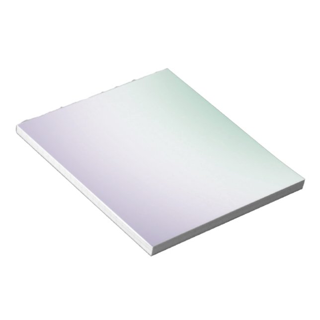 Bloc-note Menthe Blanche Violette (Incliné)
