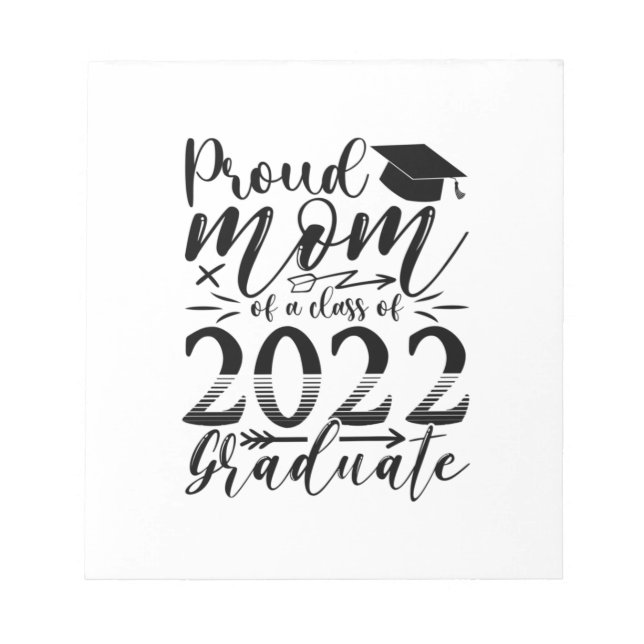 Bloc-note Mère Fier Maman D'Une Classe De 2022 Diplômé (Devant)