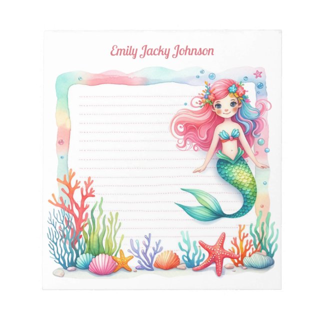 Bloc-note Mermaid Lagoon Notepad (Devant)