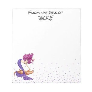 Bloc-note Mermaid Lover du bureau de Notepa personnalisée
