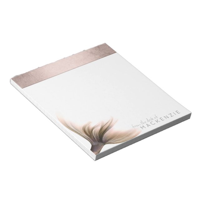 Bloc-note Mermaid Posh Tail | Dusty Terracotta Peach Custom (Incliné)