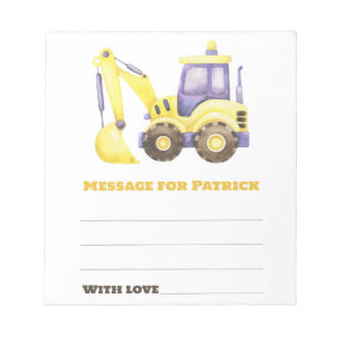 Bloc-note Message de capsule d'anniversaire de l'avion aquar