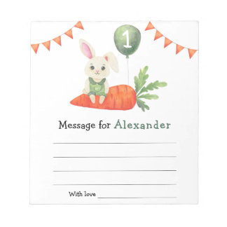 Bloc-note Message de capsule temporelle d'anniversaire de la