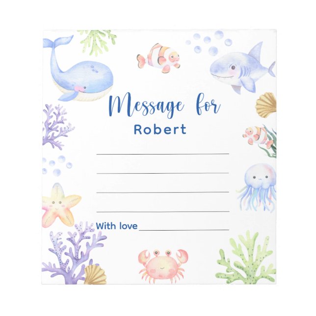 Bloc-note Message de capsule temporelle d'anniversaire sous  (Devant)