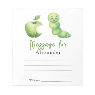 Bloc-note Message de capsule temporelle de petite chenille