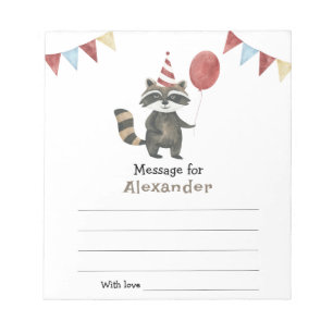 Bloc-note Message de capsule temporelle pour l'anniversaire