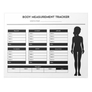 Bloc-note Mesures corporelles Perte de poids Diet Tracker fi