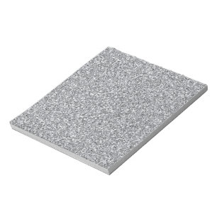 Bloc-note Metallic Silver Glitter