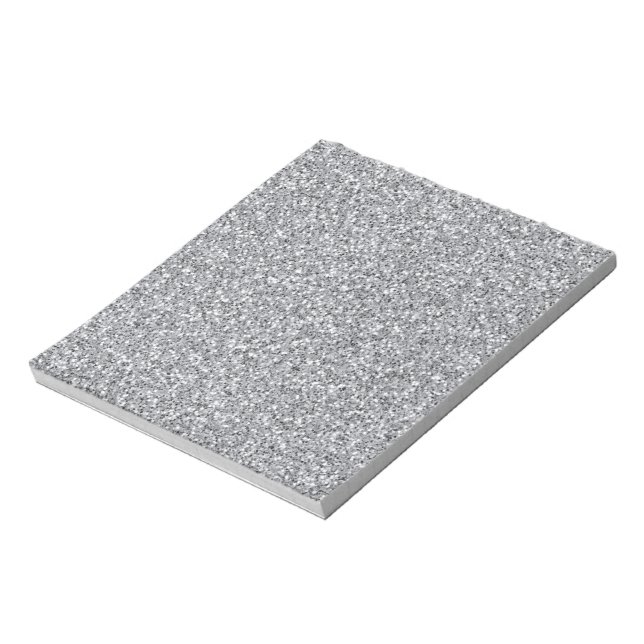 Bloc-note Metallic Silver Glitter (Tourné)