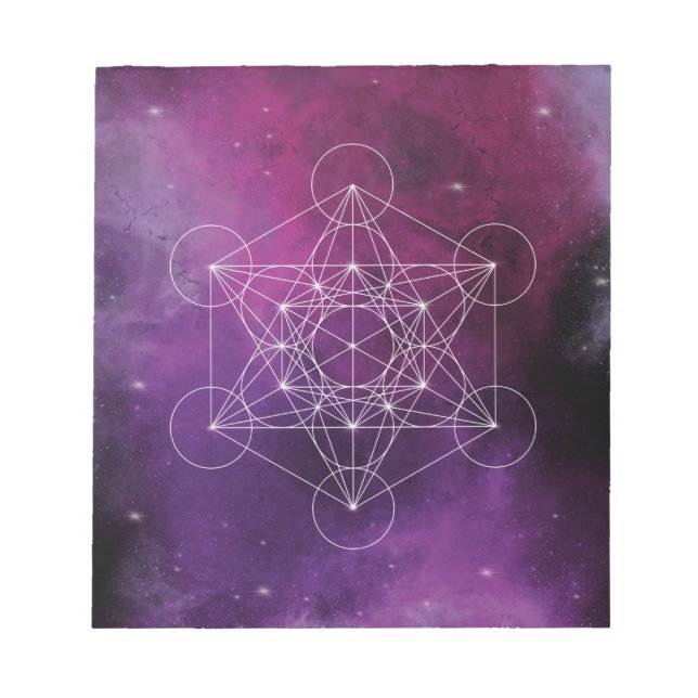 Bloc-note Métatron, chakra, zen, géométrie sacrée, angel, (Devant)