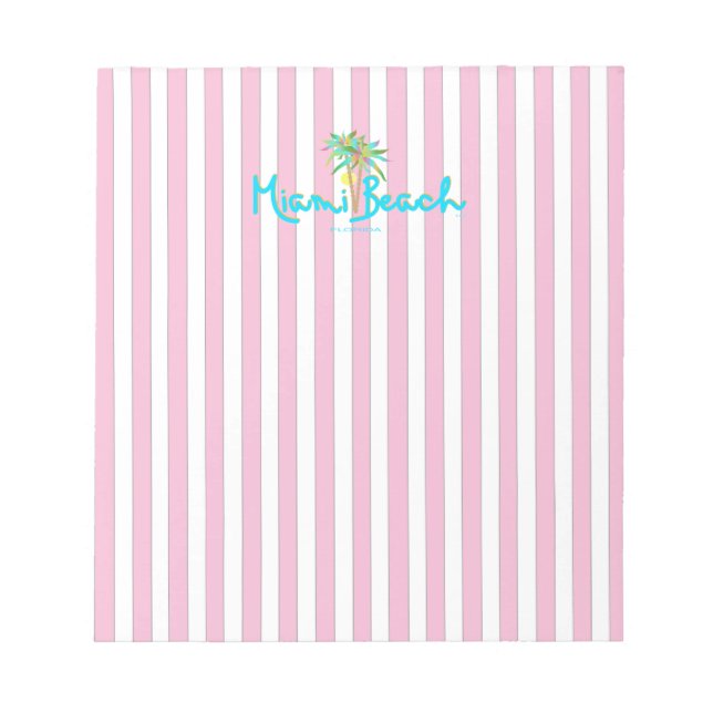 Bloc-note Miami Beach, Floride Je Vous Aime (Devant)