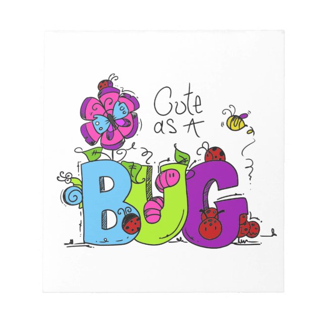 Bloc-note Mignon comme insecte (Devant)