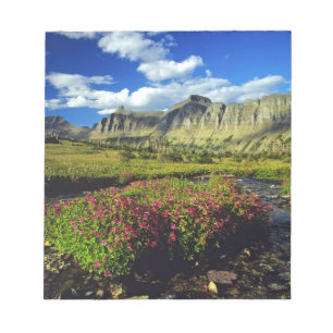 Bloc-note Mimulus de Logan Pass dans le parc national de Gla