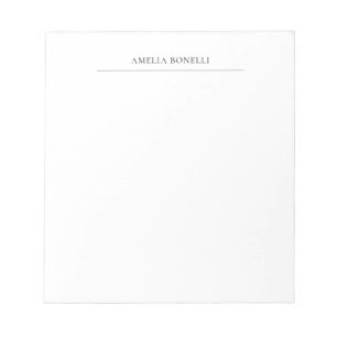 Bloc-note Minimaliste Classique Professionnel Simple