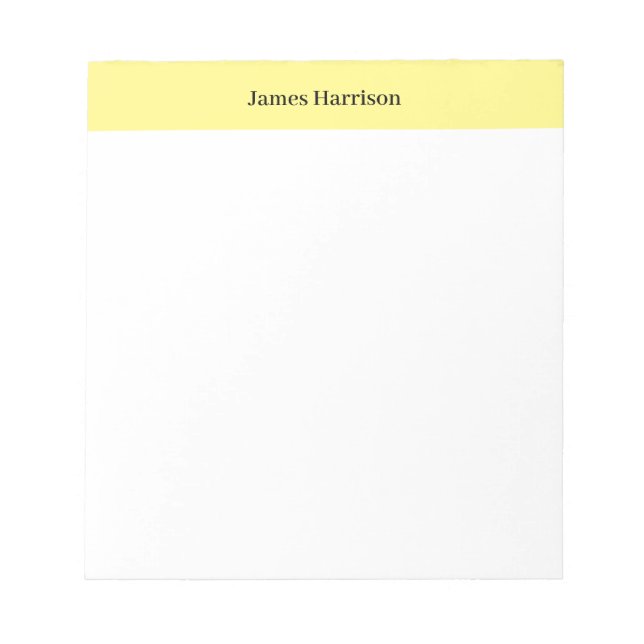 Bloc-note Minimaliste Classique Simple Professionnel (Devant)