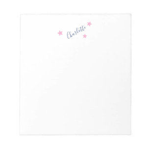 Bloc-note Minimaliste Élégant Classique Nom Professionnel