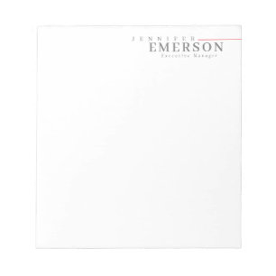 Bloc-note Minimaliste moderne professionnel plain