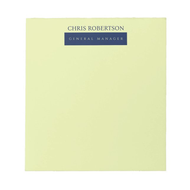 Bloc-note Minimaliste Moderne Simple (Devant)