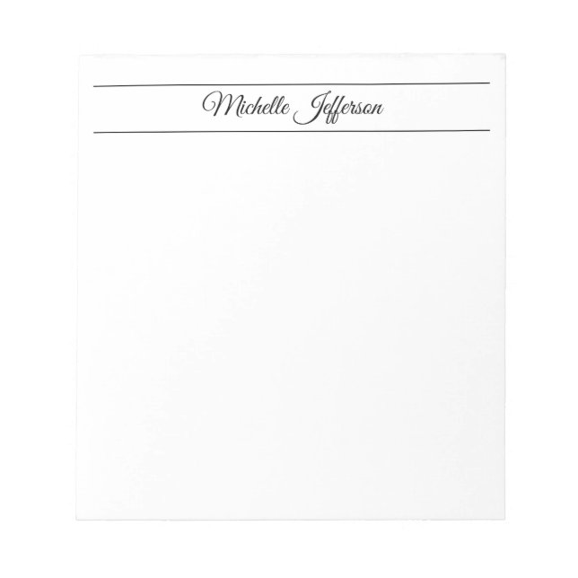 Bloc-note Minimaliste Moderne Simple (Devant)