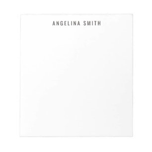 Bloc-note Minimaliste Moderne Simple Noir Blanc