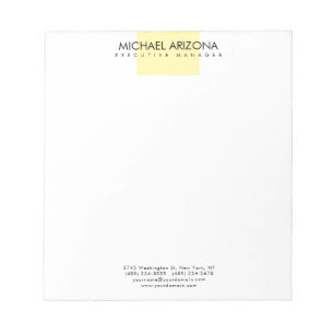 Bloc-note Minimaliste Moderne Simple Uni