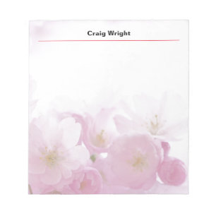 Bloc-note Minimaliste Professionnel Fleur Simple