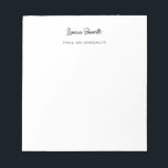Bloc-note Minimaliste Professionnel Moderne manuscrit<br><div class="desc">Ce design vous sera très utile. La meilleure façon d'expliquer ce que vous pouvez faire dans votre entreprise avec un bon design est d'avoir un bon produit.</div>