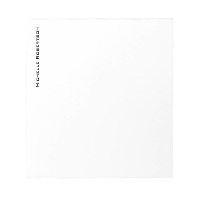 Bloc-note Minimaliste Professionnel Moderne Simple (Devant)