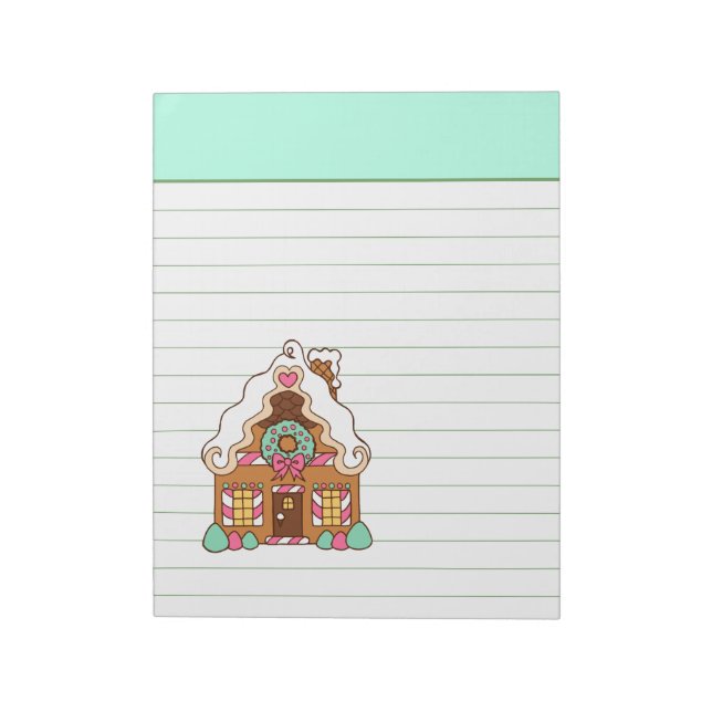 Bloc-note Mint Gingerbread House Notepad (Tourné)