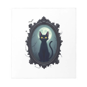 Bloc-note Miroir de chat hanté