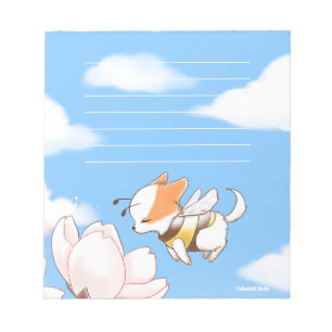 Bloc-note Mochi Bee Bumble Bee Doggy Puppy et Sakura
