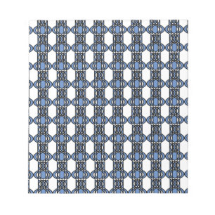 Bloc-note Mod Retro Blue Abstrait Scarab Motif