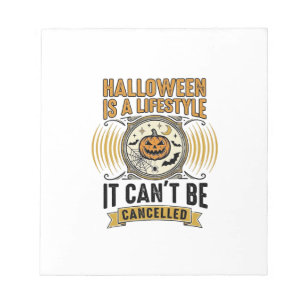 Bloc-note Mode de vie Halloween Typographie de citrouille vi