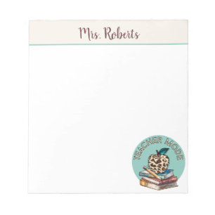 Bloc-note Mode enseignant Apple empilé Livres Cadeau personn