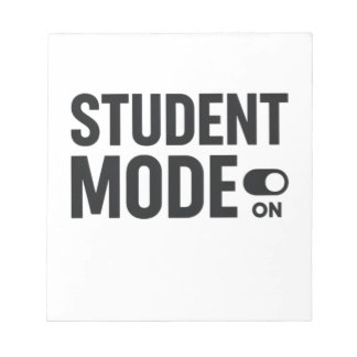 Bloc-note Mode Étudiant Activé – Motivation Drôle pour les É