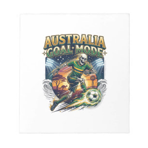 Bloc-note Mode squelette de frappeur de l'Australie Nations