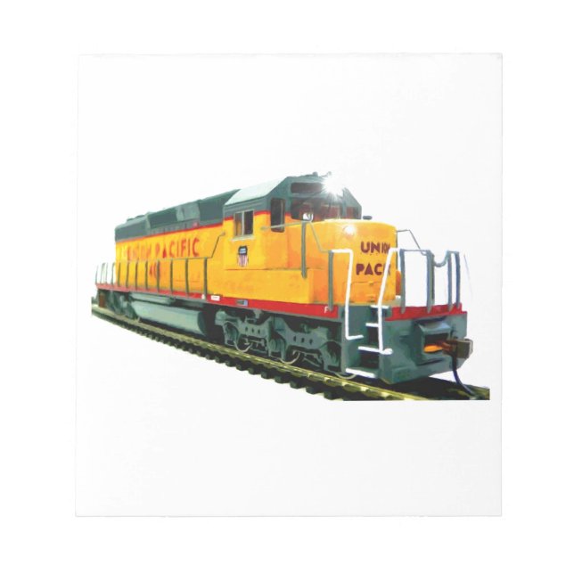 Bloc-note Modèle de locomotive diesel U.P. (Devant)