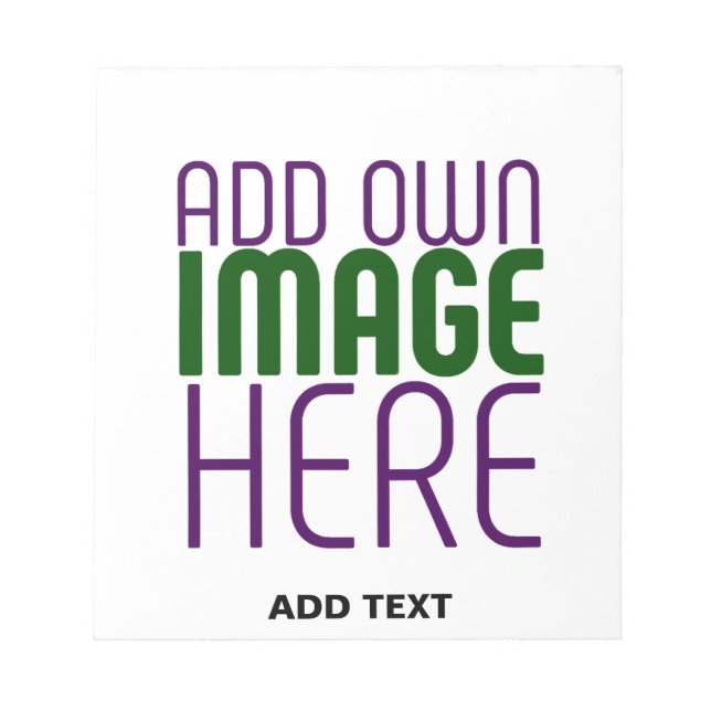 BLOC-NOTE MODELE DE TEXTE D'IMAGE BLANCHE SIMPLE ÉDITABLE MO (Devant)