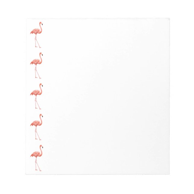 Bloc-note Modèle Flamingo rose féminin (Devant)