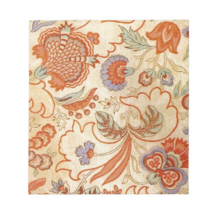 Bloc-note Modèle floral antique de Chintz Paisley