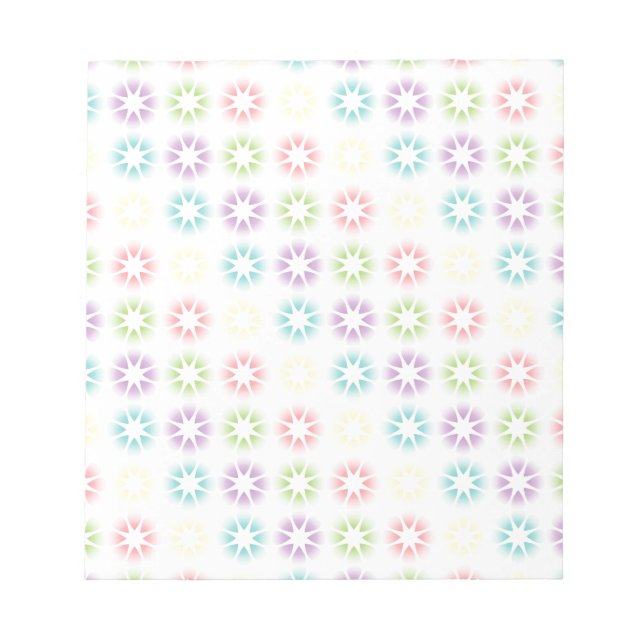 Bloc-note Modèle floral coloré (Devant)
